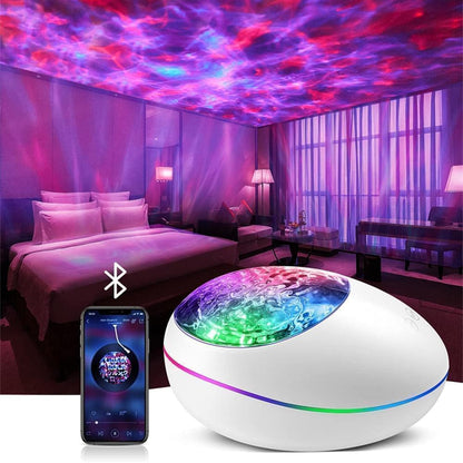 3-in-1 Galaxy Night Light with White Noise- USB Powered