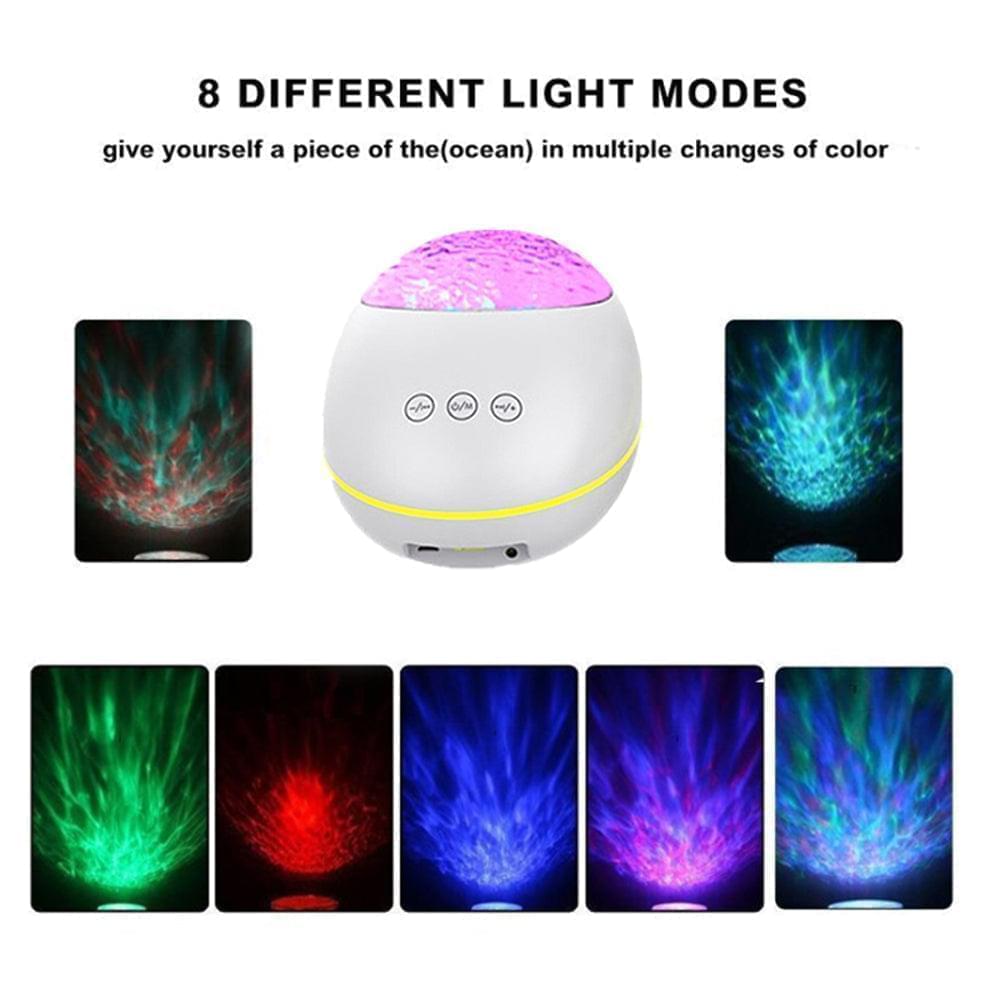 3-in-1 Galaxy Night Light with White Noise- USB Powered