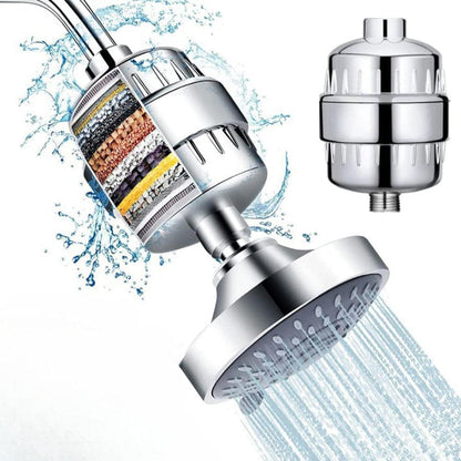 15 Stages Shower Filter High Output Shower Head Filter for Hard Water Improves Skin Condition