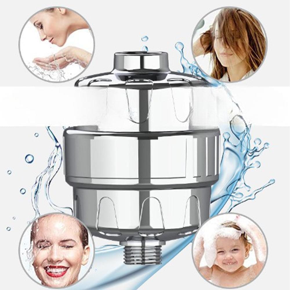 15 Stages Shower Filter High Output Shower Head Filter for Hard Water Improves Skin Condition