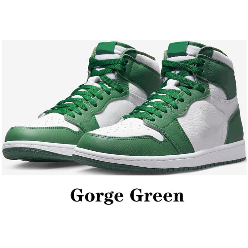 2023 Newest AJ 1 Retro High OG Chicago Lost and Found Gorge Green Twist 2.0 Basketball shoes sneakers