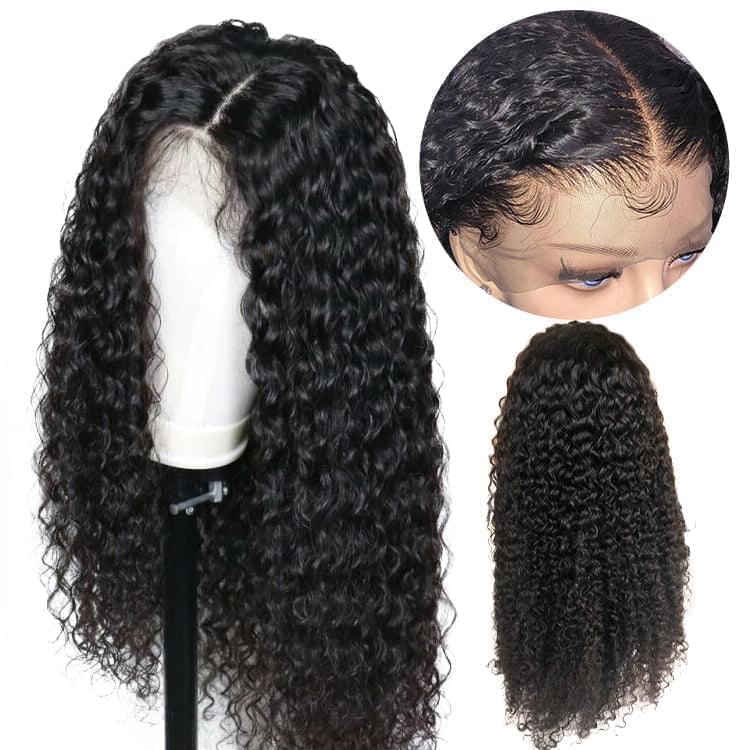 30 32 34 36 38 40 50 inch Human Hair Wigs For Black Women Straight Deep Wave Virgin Raw Indian Hair Long Lace Front Wigs