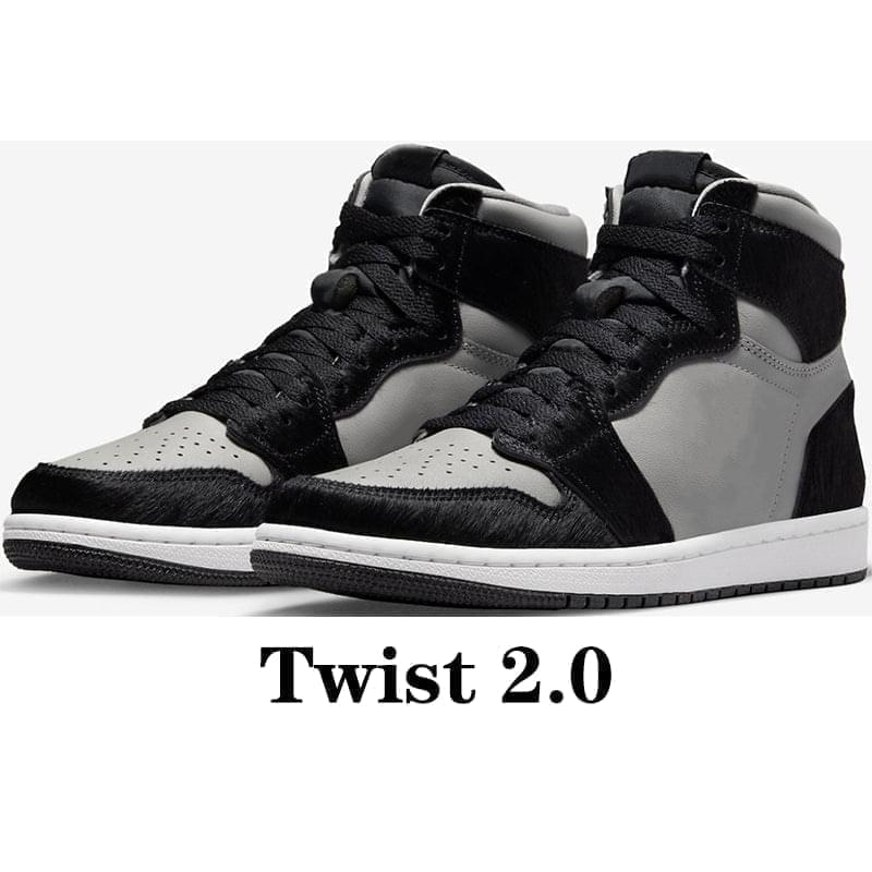 2023 Newest AJ 1 Retro High OG Chicago Lost and Found Gorge Green Twist 2.0 Basketball shoes sneakers
