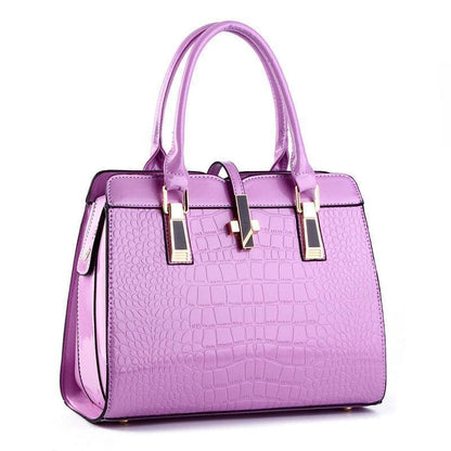 2020 Fashion crocodile ladies shoulder bags vintage PU purse Korea hand bag women leather handbags