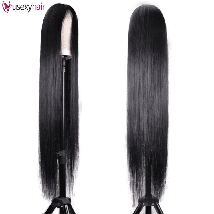 30 32 34 36 38 40 50 inch Human Hair Wigs For Black Women Straight Deep Wave Virgin Raw Indian Hair Long Lace Front Wigs