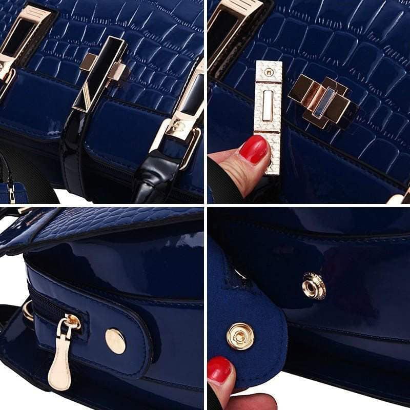 2020 Fashion crocodile ladies shoulder bags vintage PU purse Korea hand bag women leather handbags