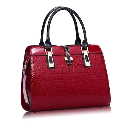 2020 Fashion crocodile ladies shoulder bags vintage PU purse Korea hand bag women leather handbags