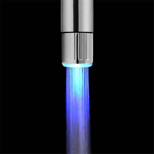 New Creative Kitchen Bathroom Light-Up LED Faucet Colorful Changing Glow Nozzle Shower Head Water Tap Filter No Battery Supply