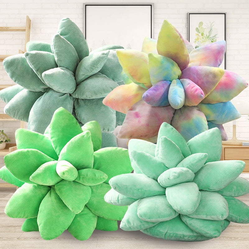 Simulation Plant Succulent Pillow Plush Toy Office Chair Cushion