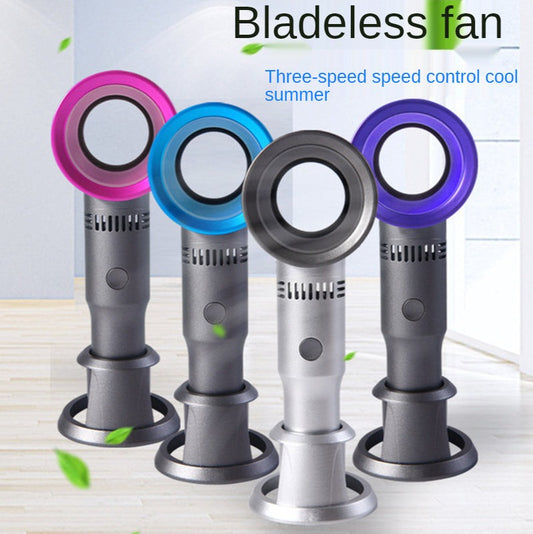 USB Mobile Phone Holder Hand-held Leafless Fan