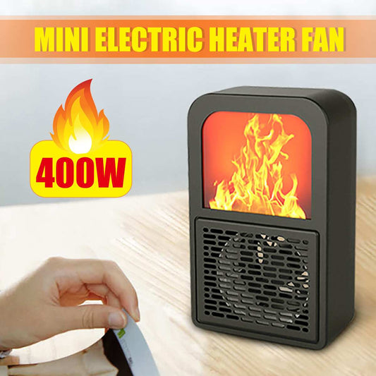 Mini Electric Warmer With 3d Flame