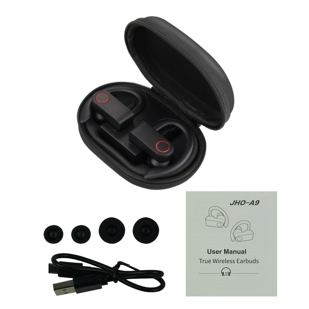 A9 Sports Waterproof Bluetooth 5.0 Headphones- USB Charging