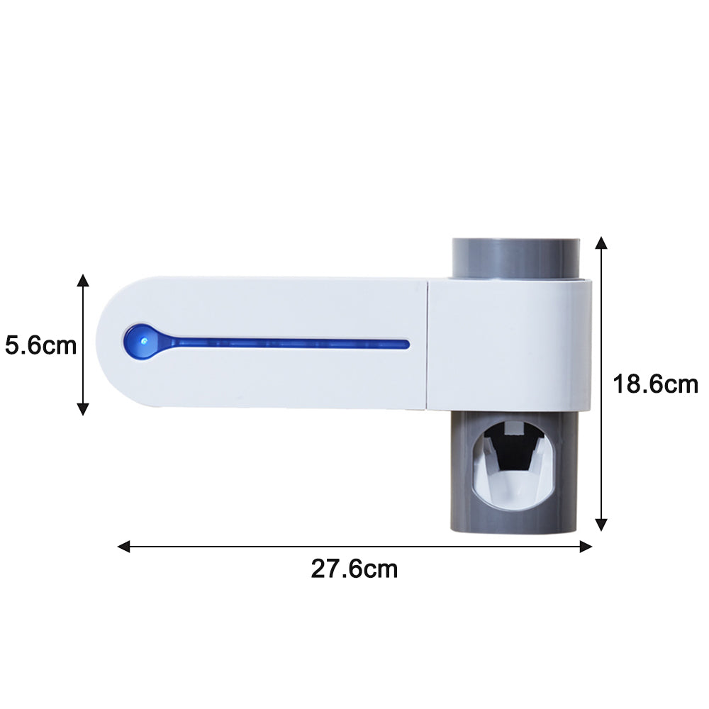 Antibacterial disinfection UV toothbrush holder- USB Charging