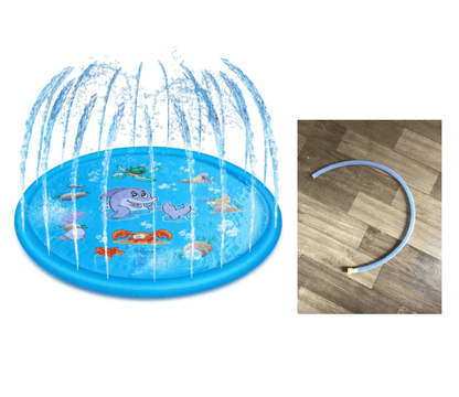 Children's lawn water spray game mat