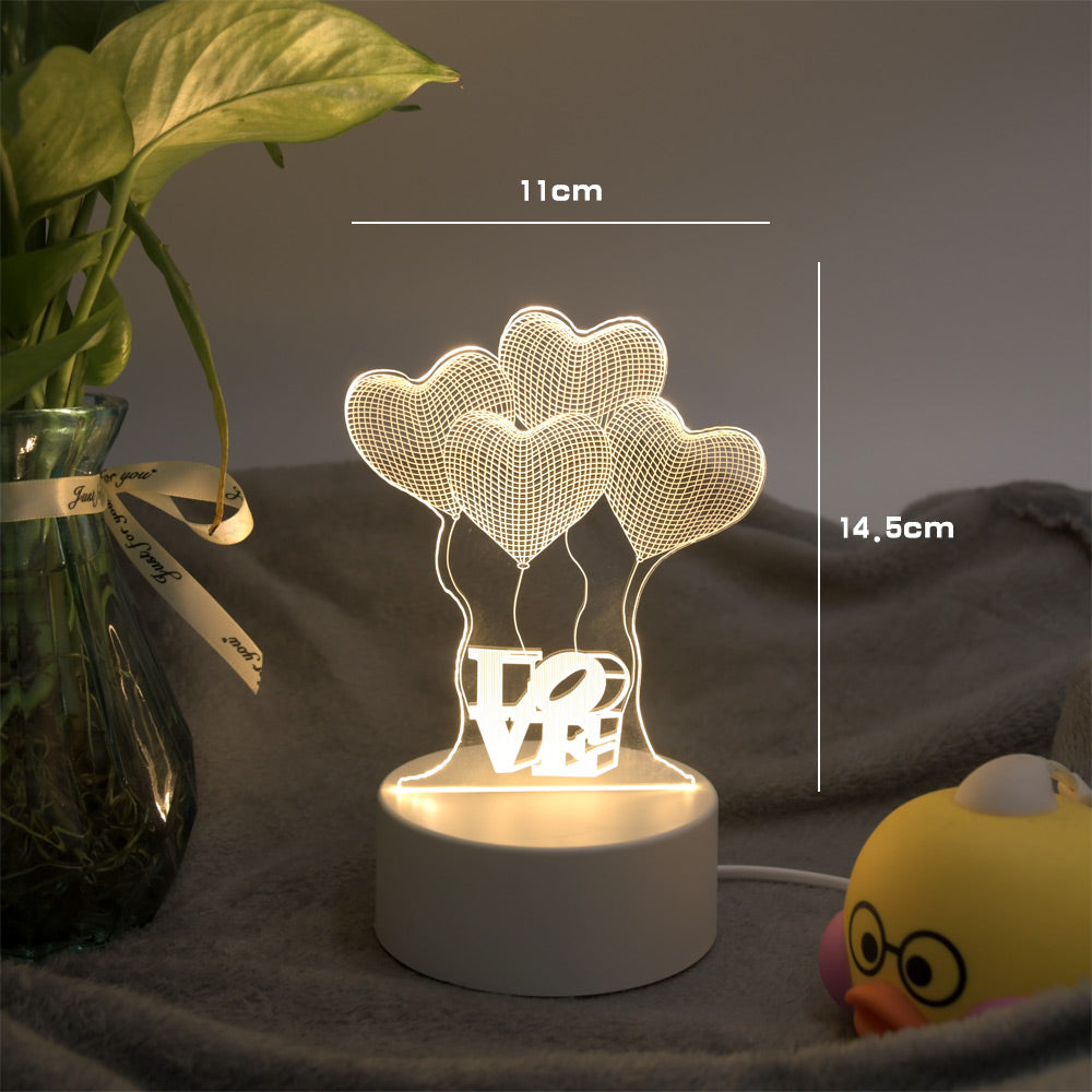 Creative small table lamp bedroom dormitory birthday gift