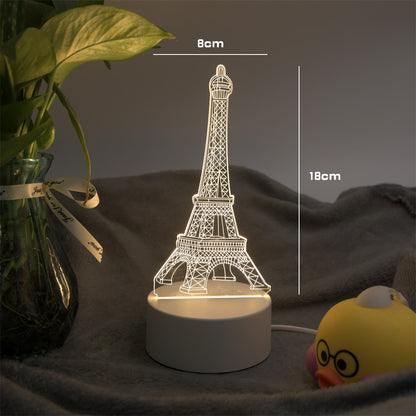 Creative small table lamp bedroom dormitory birthday gift