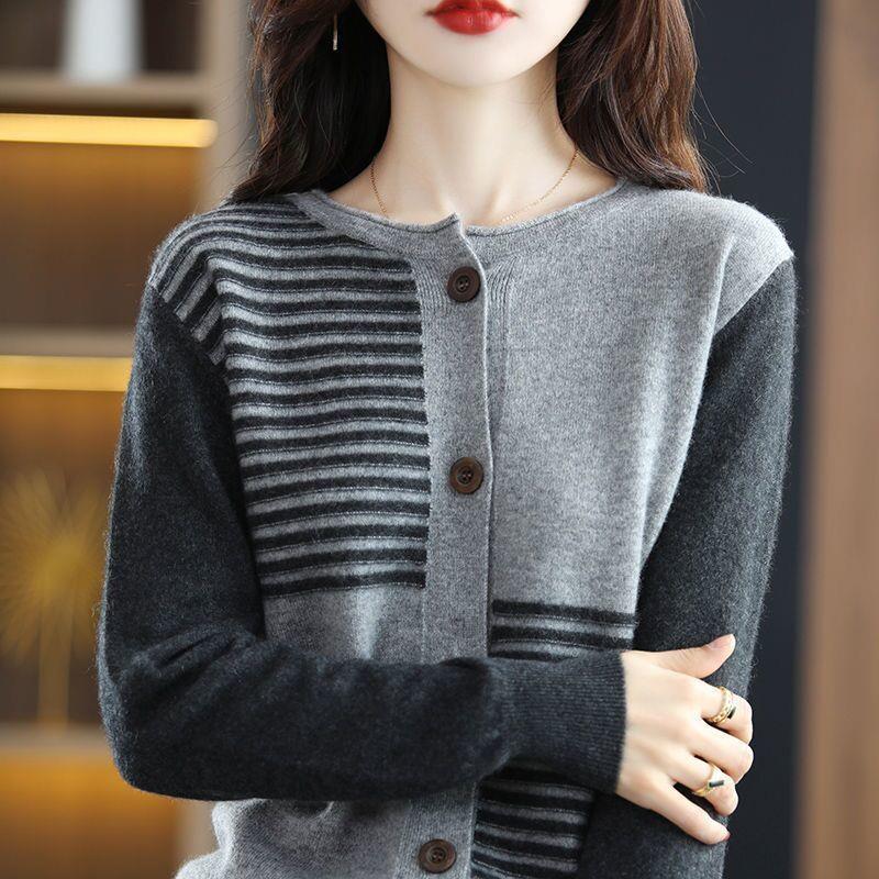 Slim Round Neck Sweater Loose Top