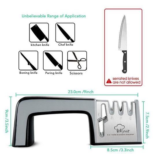 Household Fast Sharpening Organ Tungsten Steel Diamond Sand More Function Manual Operation Knife