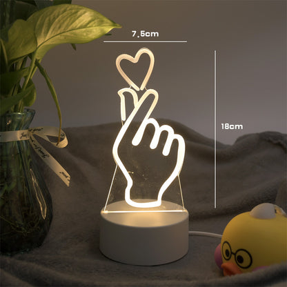 Creative small table lamp bedroom dormitory birthday gift