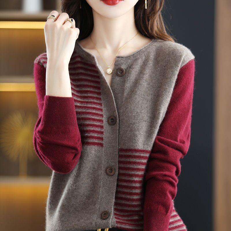 Slim Round Neck Sweater Loose Top