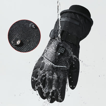 High quality manufacturer price winter waterproof heated ski gloves for man