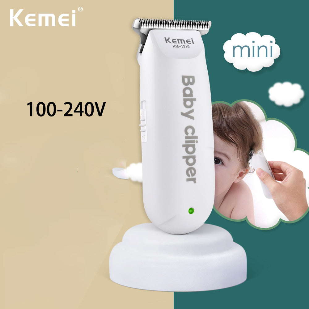 KEMEI 1319 Electric USB Baby Hair Trimmer Mini Portable Hair Clipper Kid Hair Cutting Rechargeable Quiet Infant household Shaver