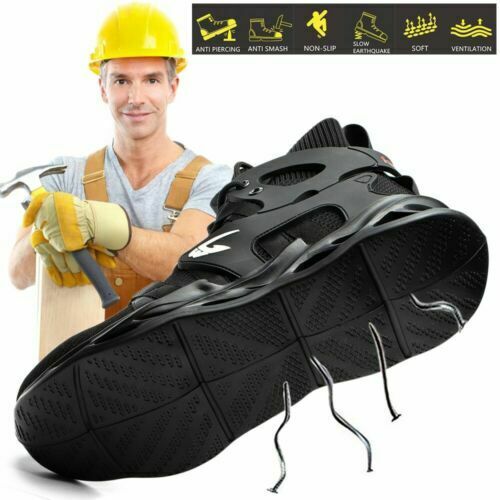 Hot Selling Industrial Protective Breathable Work Boot Casual Trainers Steel Toe Safety Shoes for Men Women