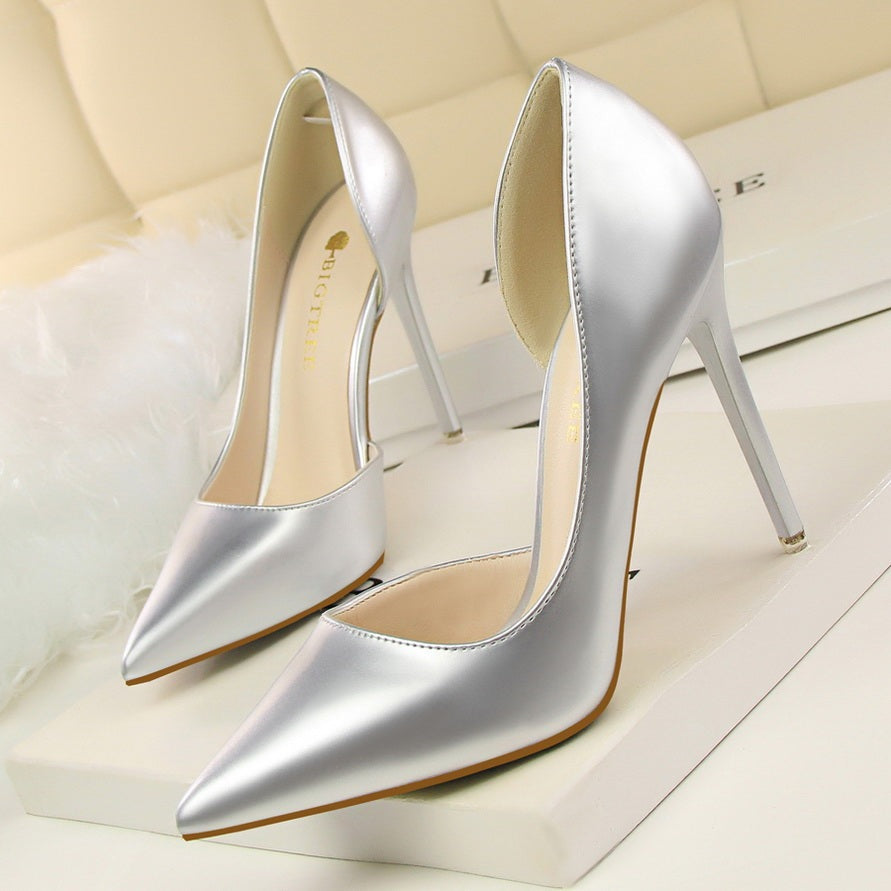 Dropshipping high heel stiletto d'orsay pumps fashion daily wear dress shoes pointed toes pumps heel shoes