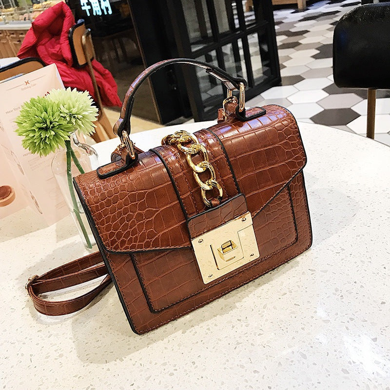 Luxury fashion designer alligator leather purses and handbags ladies hand bag womens shoulder for women