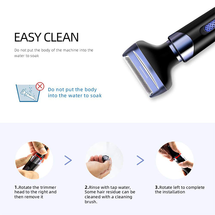 N01B Electric Eyebrow Shaver Clip Ear And Nose Hair Trimmer Rechargeable Cutter Fast Pen For Men