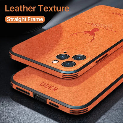 deer pendant leather wallet chain lanyard soft phone case for iphone 12 pro max