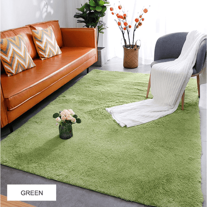 Modern home decor fluffy faux shaggy rug floor carpet for living room