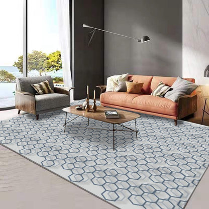 China Customized washable Simple Nordic digital printed custom rug
