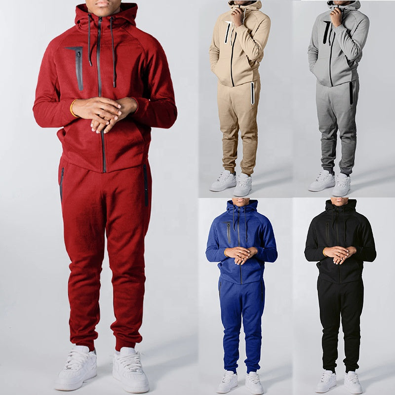 KX Good quality mountaineering clothes oversized 3XL tracksuit polyester mens tracksuits slim fit mens sweatsuit