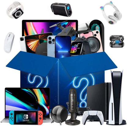 Gift Mystery Box Wireless Earbuds In Ear Headphone TWS Earphone Camera Smart Watch Laptop Speaker Mobile Phone