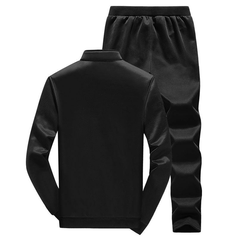 Brand Blank Customized logo men's sport tracksuits Training jogging wear two piece set track suit plain sweatsuit for men