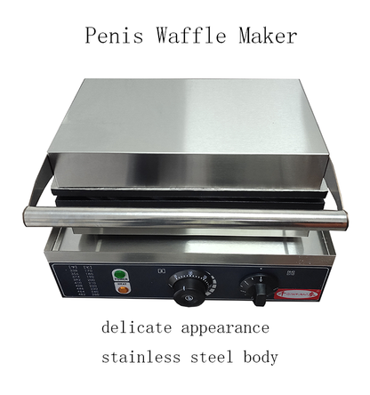 Commercial none-stick electric bubble penis shape waffle maker dick waffle machine