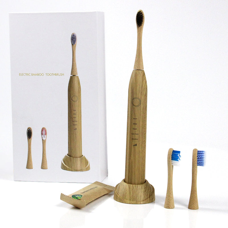 Biodegradable Brush Head Electrical Bamboo Electric Toothbrush