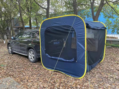 Car rear awning Outdoor portable camping car rear tent Multi-person rainproof pergola Camping canopy tent