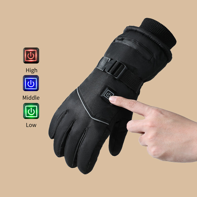 High quality manufacturer price winter waterproof heated ski gloves for man