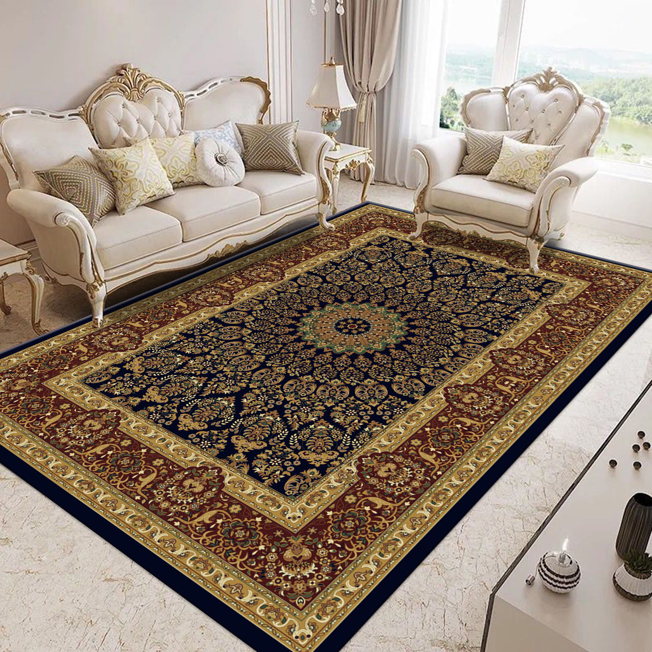 Popular Living room Decorations Home Center Carpet European style 3d Rug