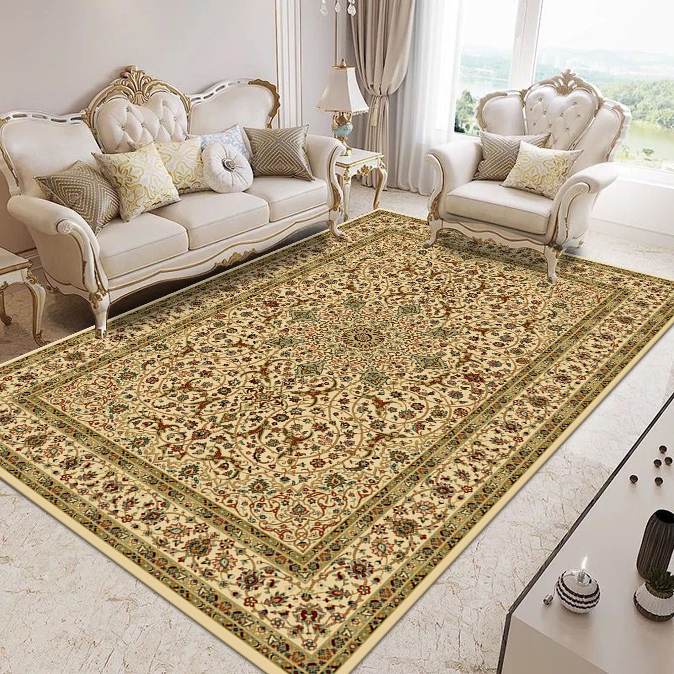 Popular Living room Decorations Home Center Carpet European style 3d Rug