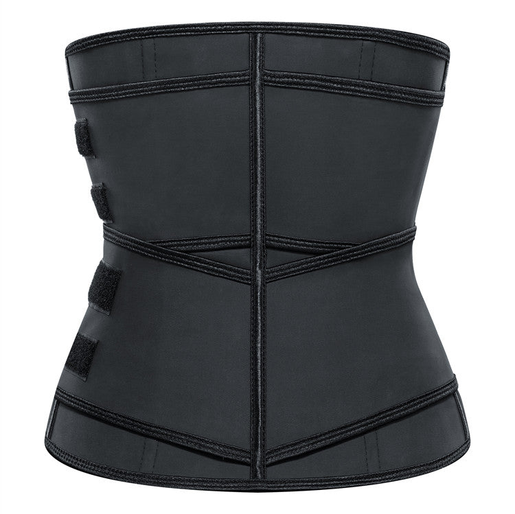 Free Sample Custom Logo Double Compression Plus Size Woman Waist Shaper 100% Latex Waist Trainer Corset