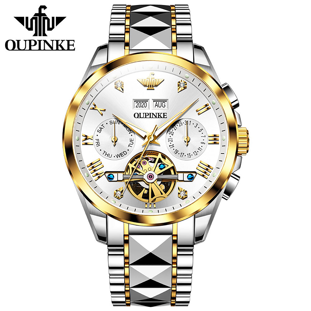 OUPINKE 3186 Luxury Brand Watches Men Automatic Mechanical Watch Waterproof Wrist Watches For Man