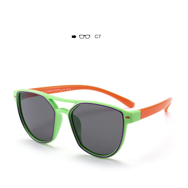 Brand Designer Fashionable Children Eyewear Boys and Girls Sun Shades Kids Sunglasses S8172