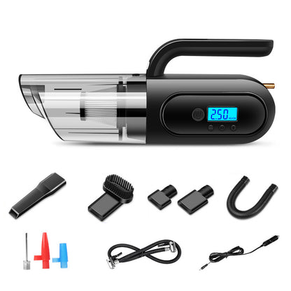 Multi-function 4 in 1 Vacuum Cleaner Pump Air Compressor Pump Four in One Car Washer Vacuum Cleaner with led light