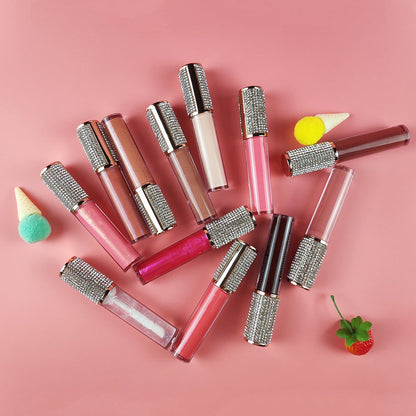 Wholesale Cosmetic Custom Logo Lipgloss Lip Gloss Vendors Matter Nude Clear Shinny Shimmer Lip Gloss Private Label