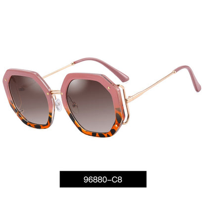 MS 95243 Brand Designer Oversized Sunglasses Women 2021 Fashion Shades UV400 Big Glasses Oculos CE UV400 PC Gradient Resin