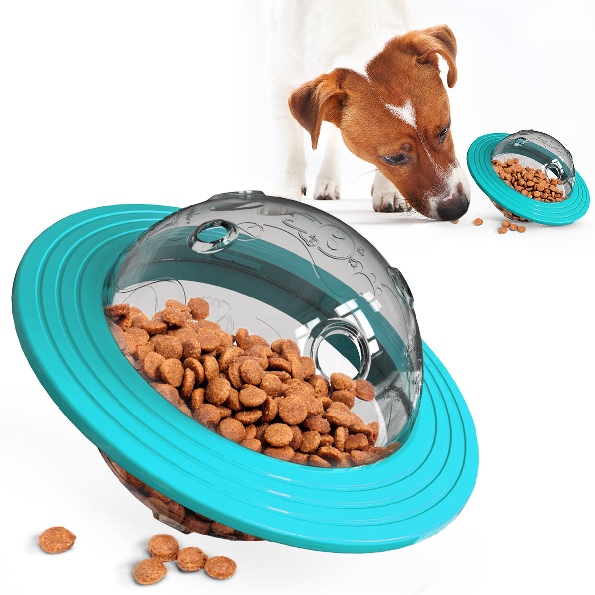 Hot Pet Supplies Dog interactive IQ training food leaky toys slow feeder UFO dog slow-eating toys for medium dogs slow feeder