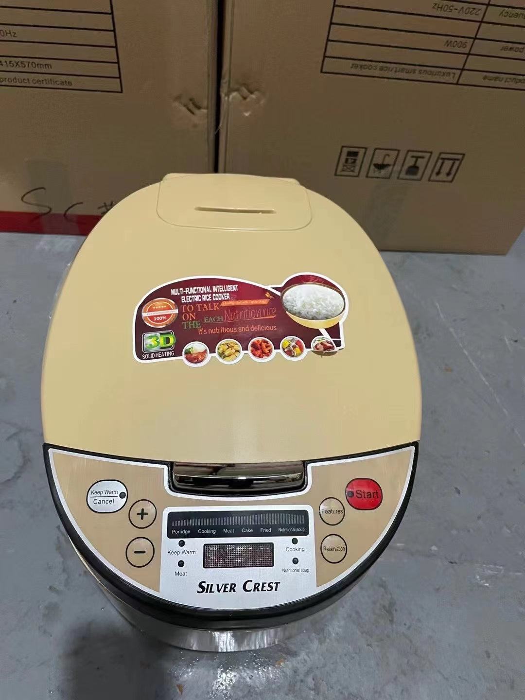 Silver Crest 5L MicroComputer controlled automatic smart electric rice cooker